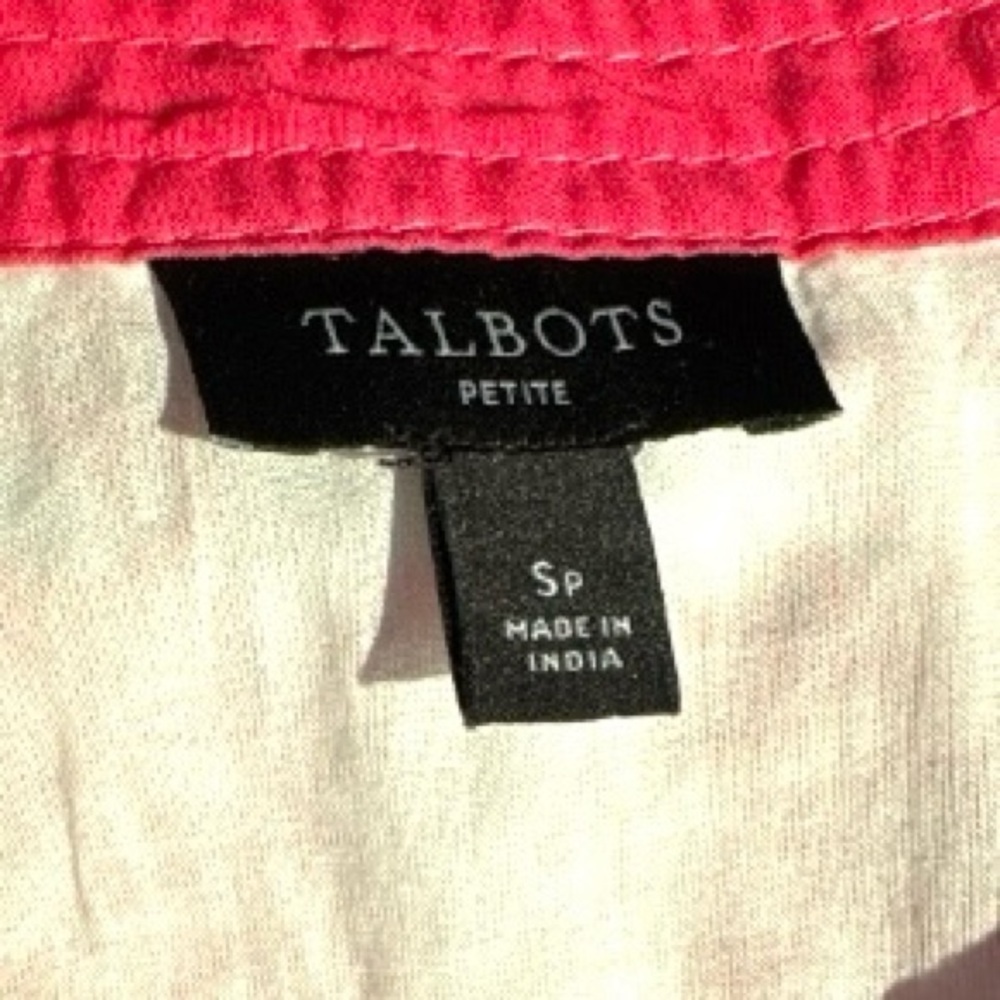 Talbots Embroidered Tunic Pink Women's Size Petite Small - Picture 4 of 6